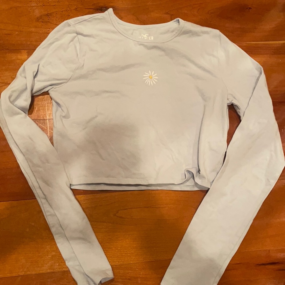 Long sleeve blue shirt